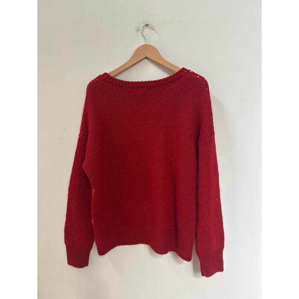 Red Reindeer Pattern Sweater - Picture 5 of 5